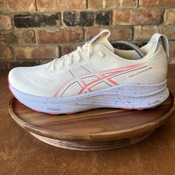 Asics Other - ASICS GEL-Kayano 32 Supportive Mens 11 Cream Purple Tokyo Running Shoes Sneakers